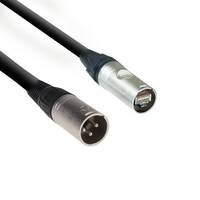 RJ45 TO XLR 3 POLES MALE CONVERSION CABLE, 6 CM LENGTH-CABLE CONVERTS DRNET RJ45 TO XLR-M FORMAT